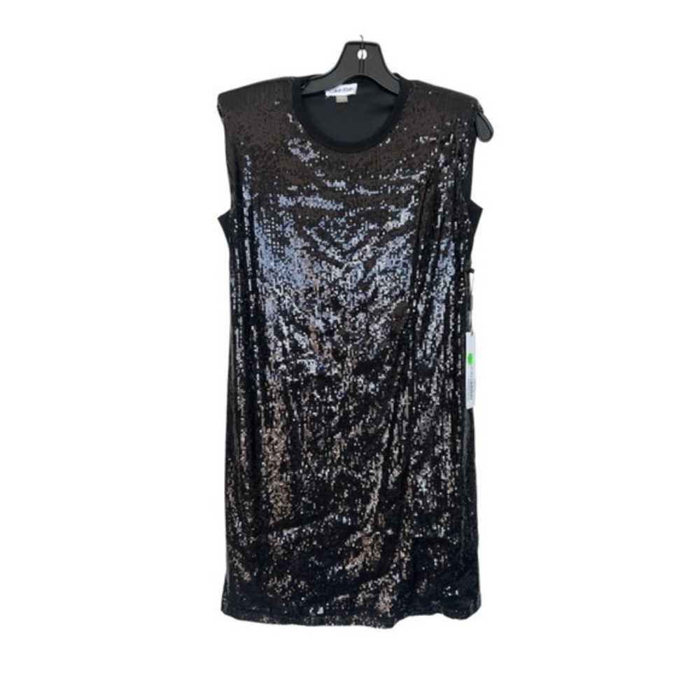 Calvin Klein Chic Black Sequin Party Dress Size 4